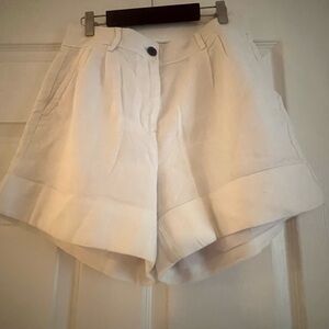 J. Crew White Tailored Bermuda Shorts